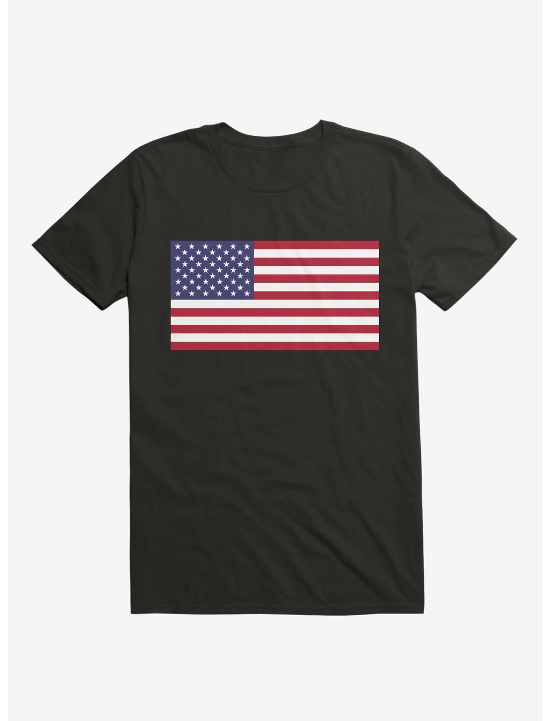 The United States Flag T-Shirt, BLACK, hi-res