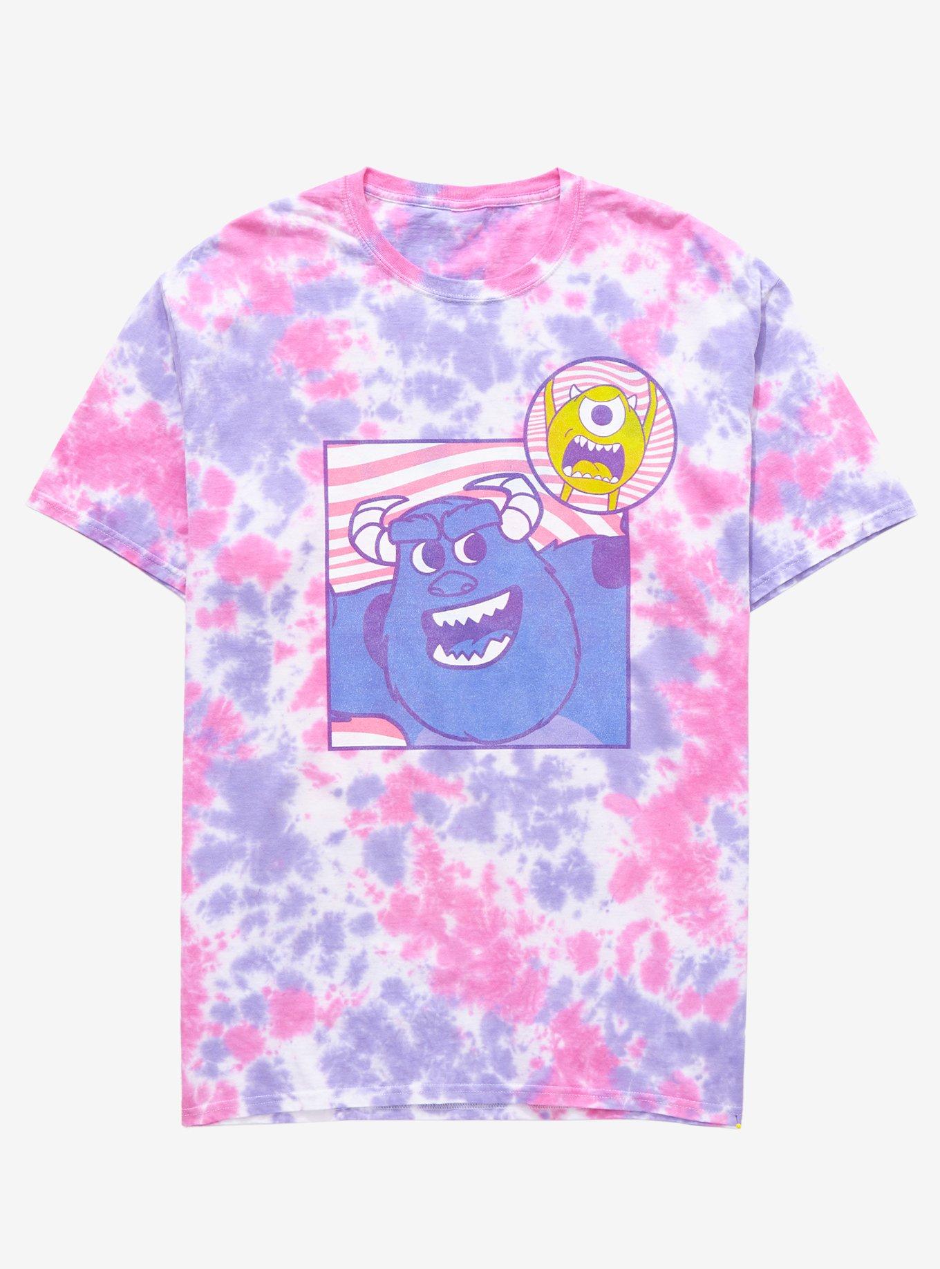 Disney Pixar Monsters, Inc. Mike & Sully Women&rsquo;s Tie-Dye T-Shirt - BoxLunch Exclusive, TIE DYE, hi-res
