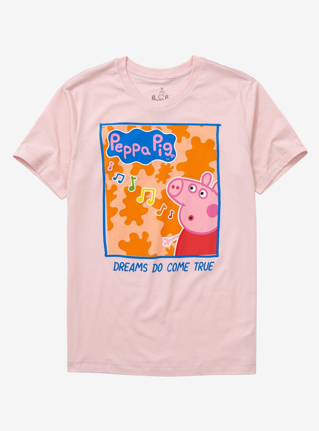 Peppa Pig Dreams Come True Women’s T-Shirt - BoxLunch Exclusive, LIGHT PINK, hi-res
