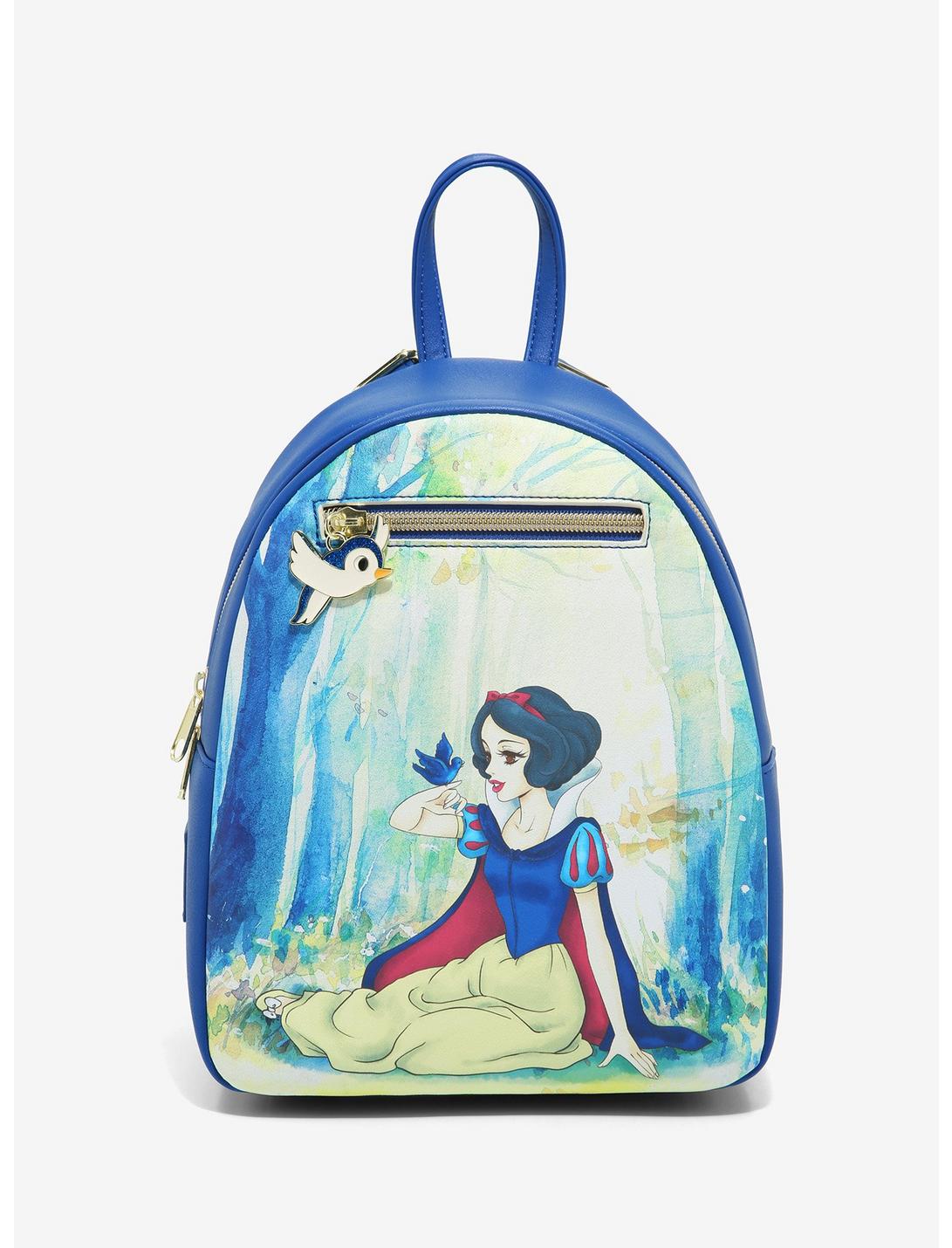 White Dog Childrens Adjustable Backpack Princess Pink Navy Blue Childrens Bag 