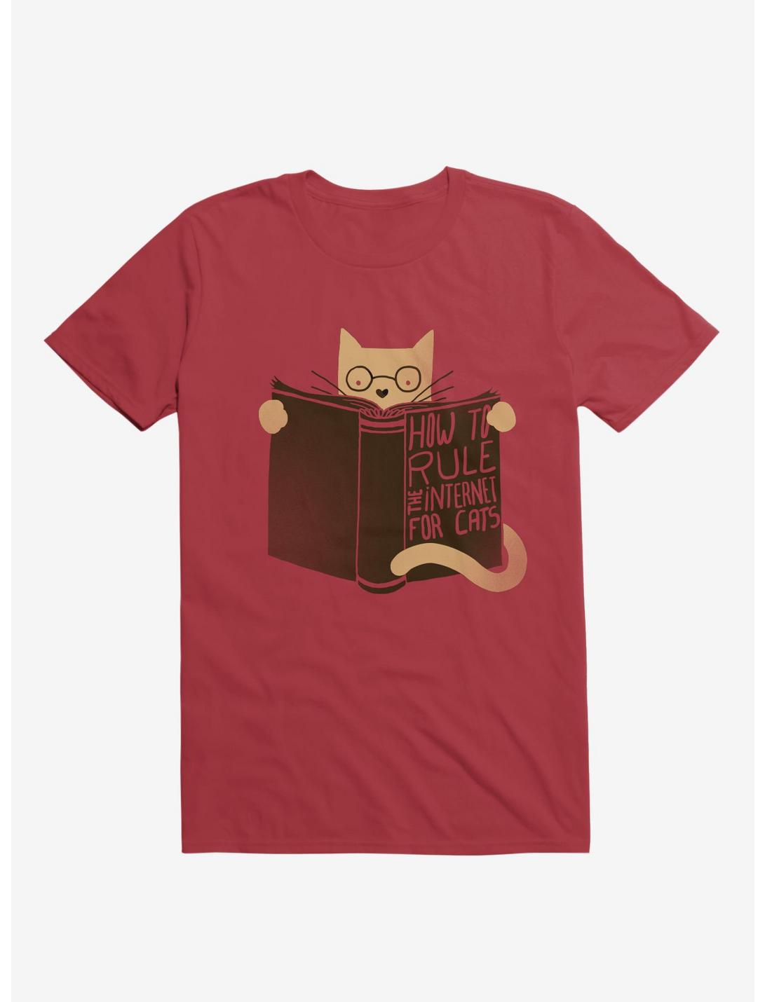 How To Rule Internet For Cats Red T-Shirt, RED, hi-res
