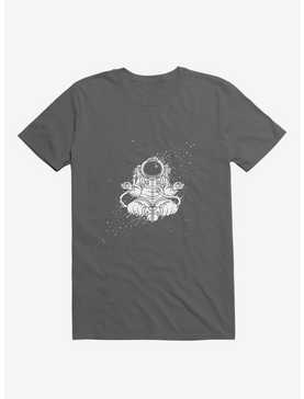 Becoming One With The Universe Astronaut Charcoal Grey T-Shirt, , hi-res