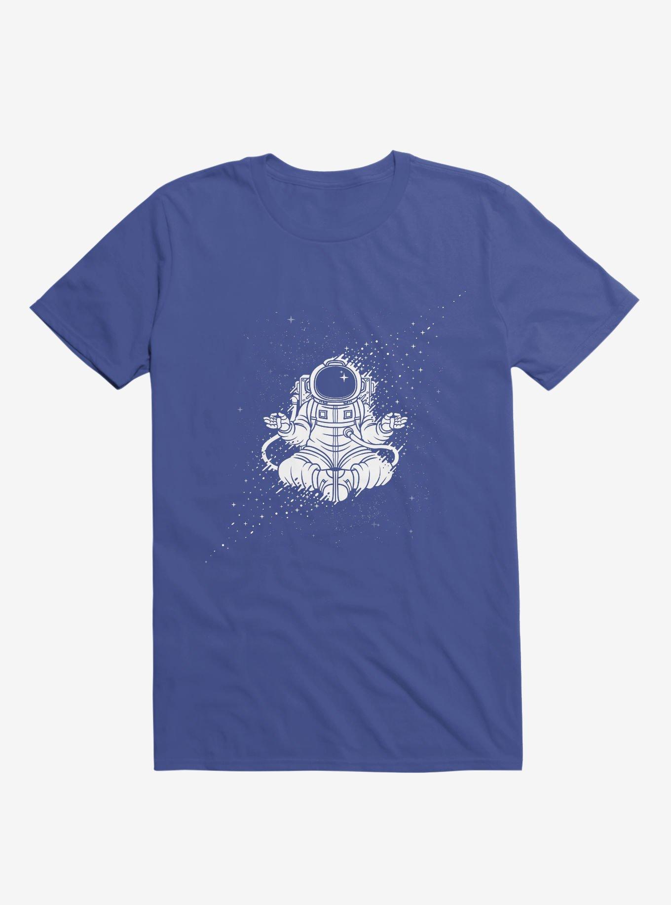 Becoming One With The Universe Astronaut Royal Blue T-Shirt, ROYAL, hi-res