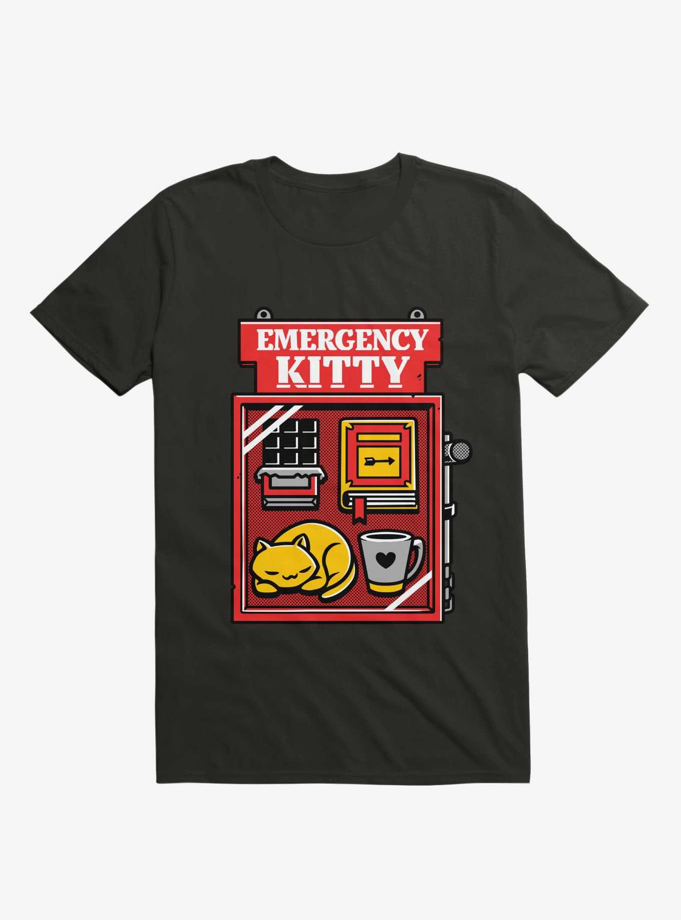 Emergency Kitty Black T-Shirt, , hi-res