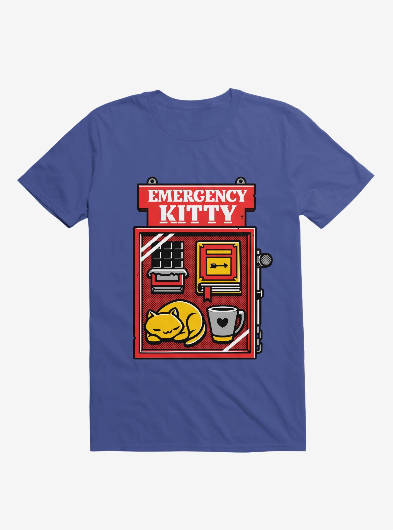Emergency Kitty Royal Blue T-Shirt, , hi-res