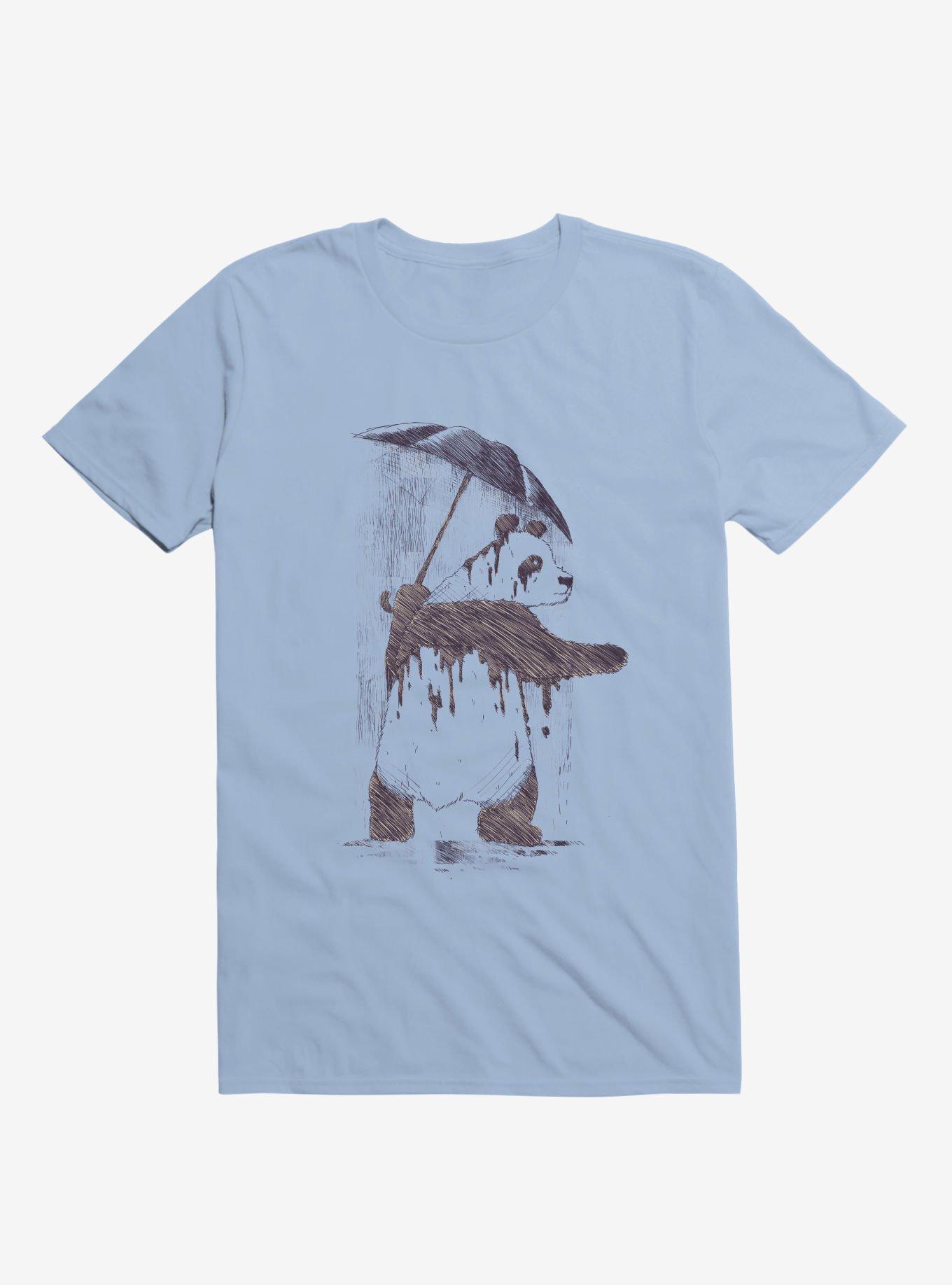Fading Panda Light Blue T-Shirt, LIGHT BLUE, hi-res