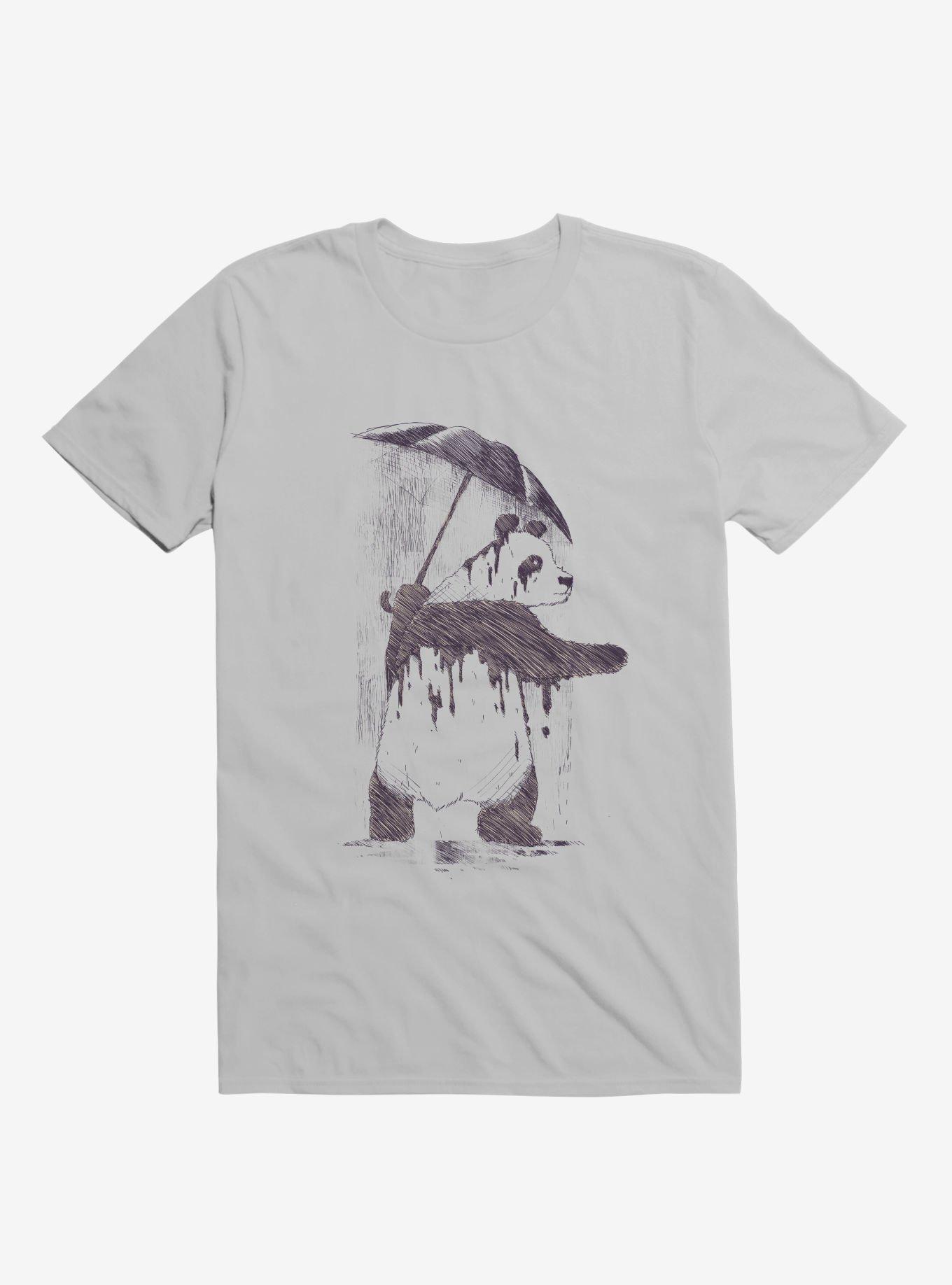 Fading Panda Ice Grey T-Shirt, , hi-res