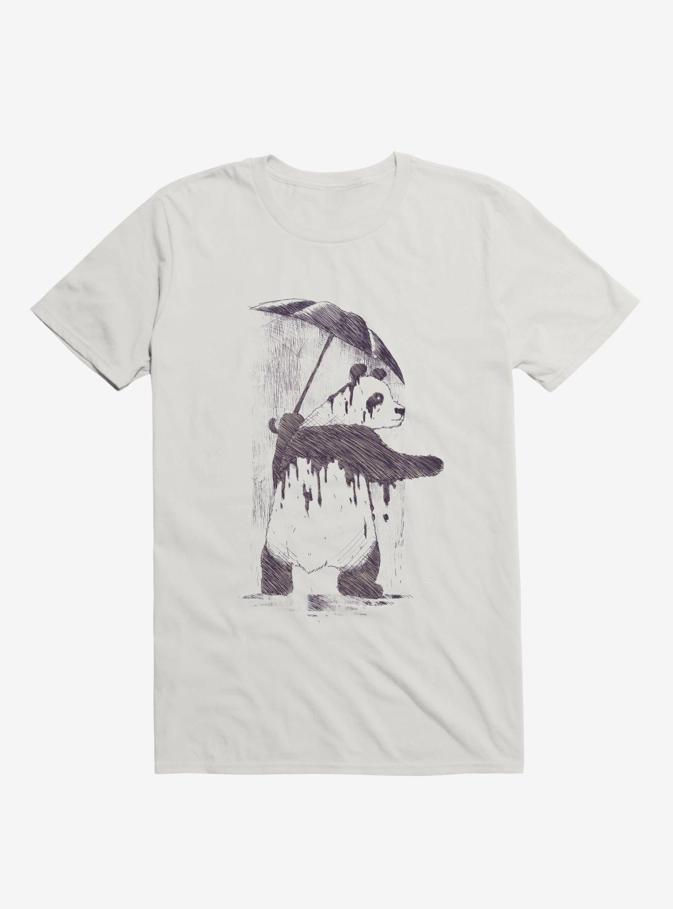 Fading Panda White T-Shirt, WHITE, hi-res