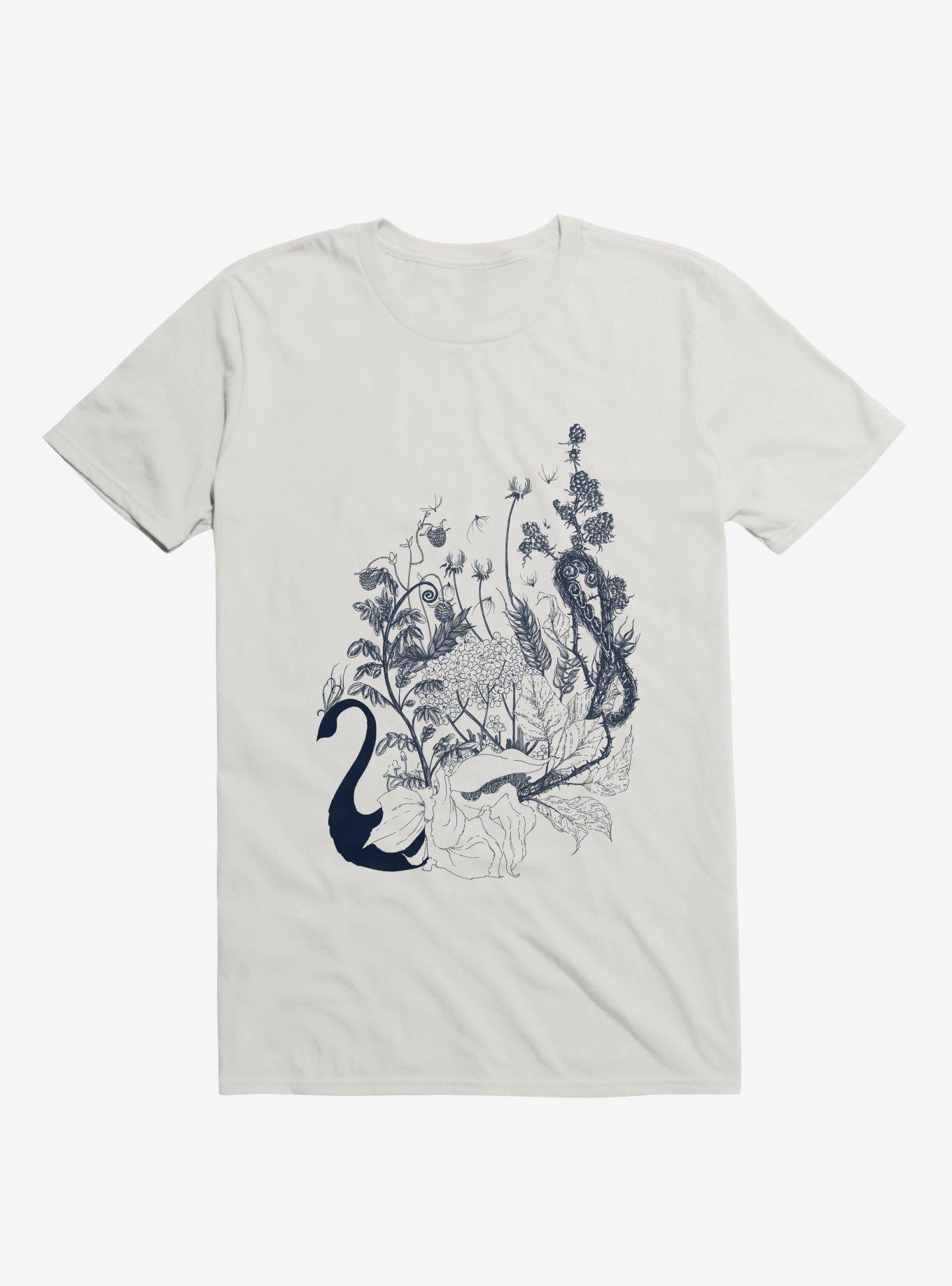 Floralia White T-Shirt, WHITE, hi-res