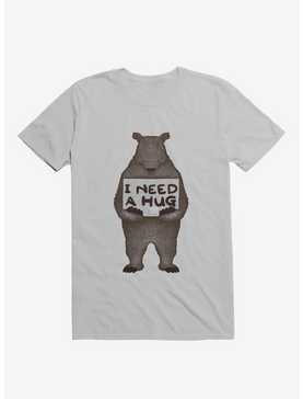 I Need A Hug Bear Ice Grey T-Shirt, , hi-res