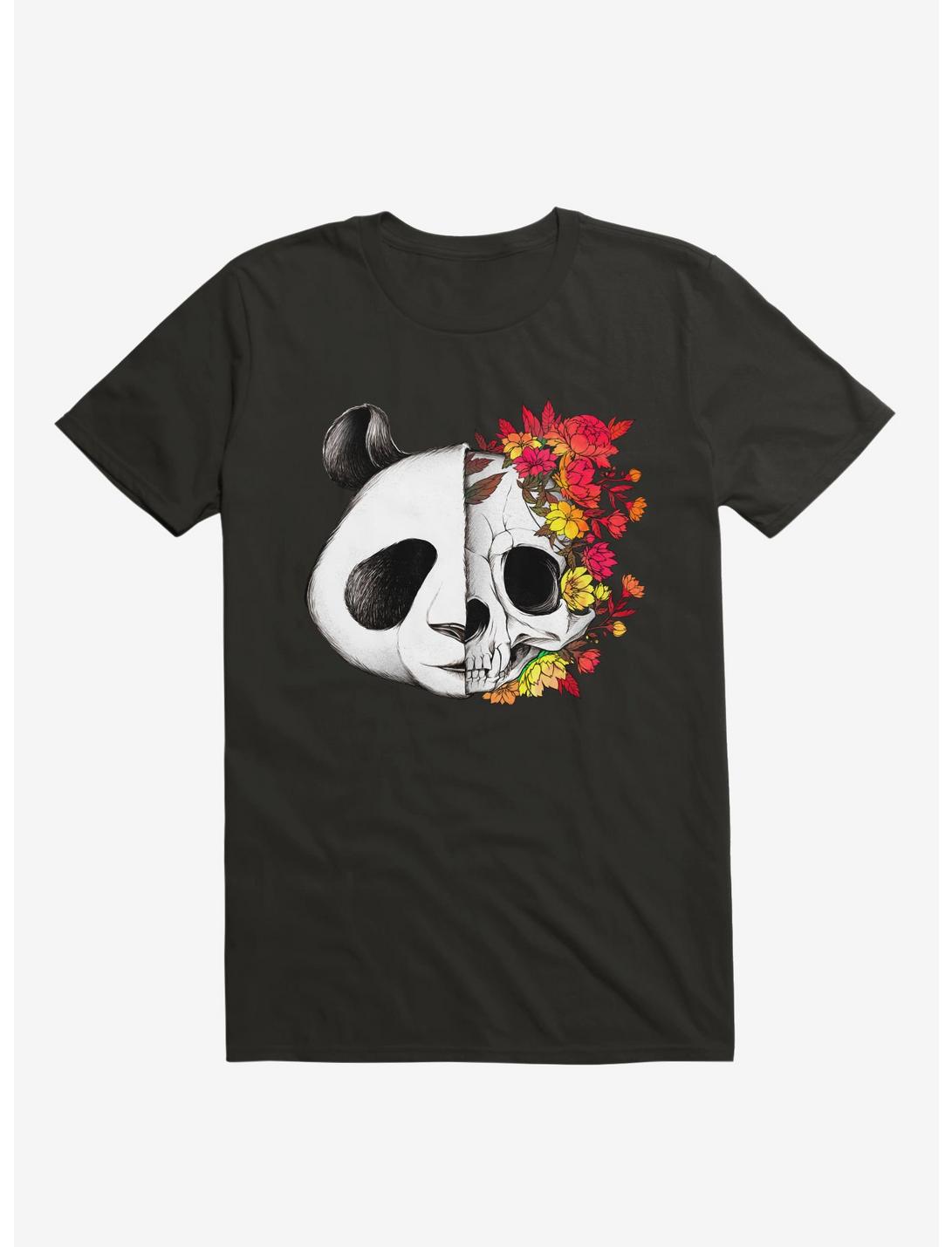 Panda Skull Rock T-Shirt, BLACK, hi-res