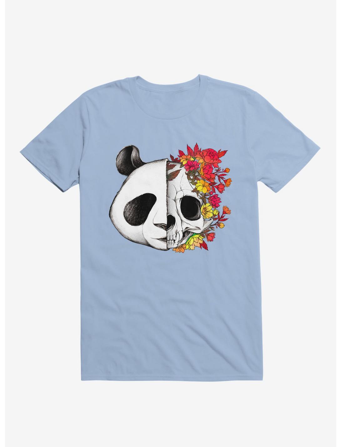 Panda Skull Rock T-Shirt, LIGHT BLUE, hi-res