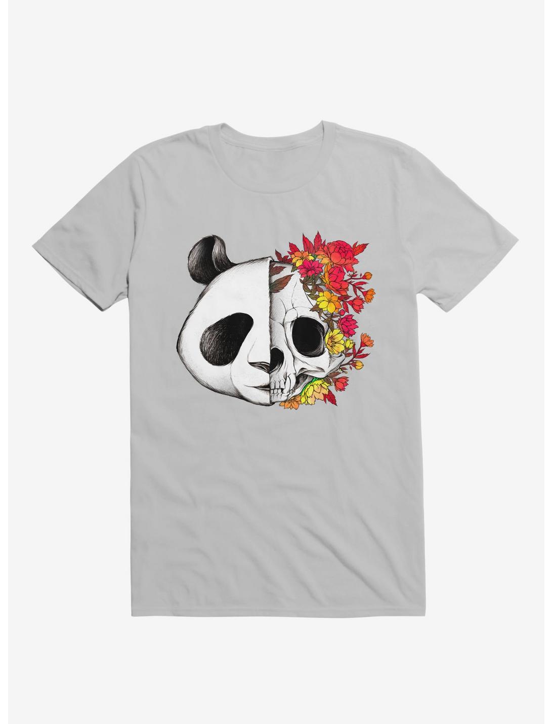 Panda Skull Rock T-Shirt, ICE GREY, hi-res