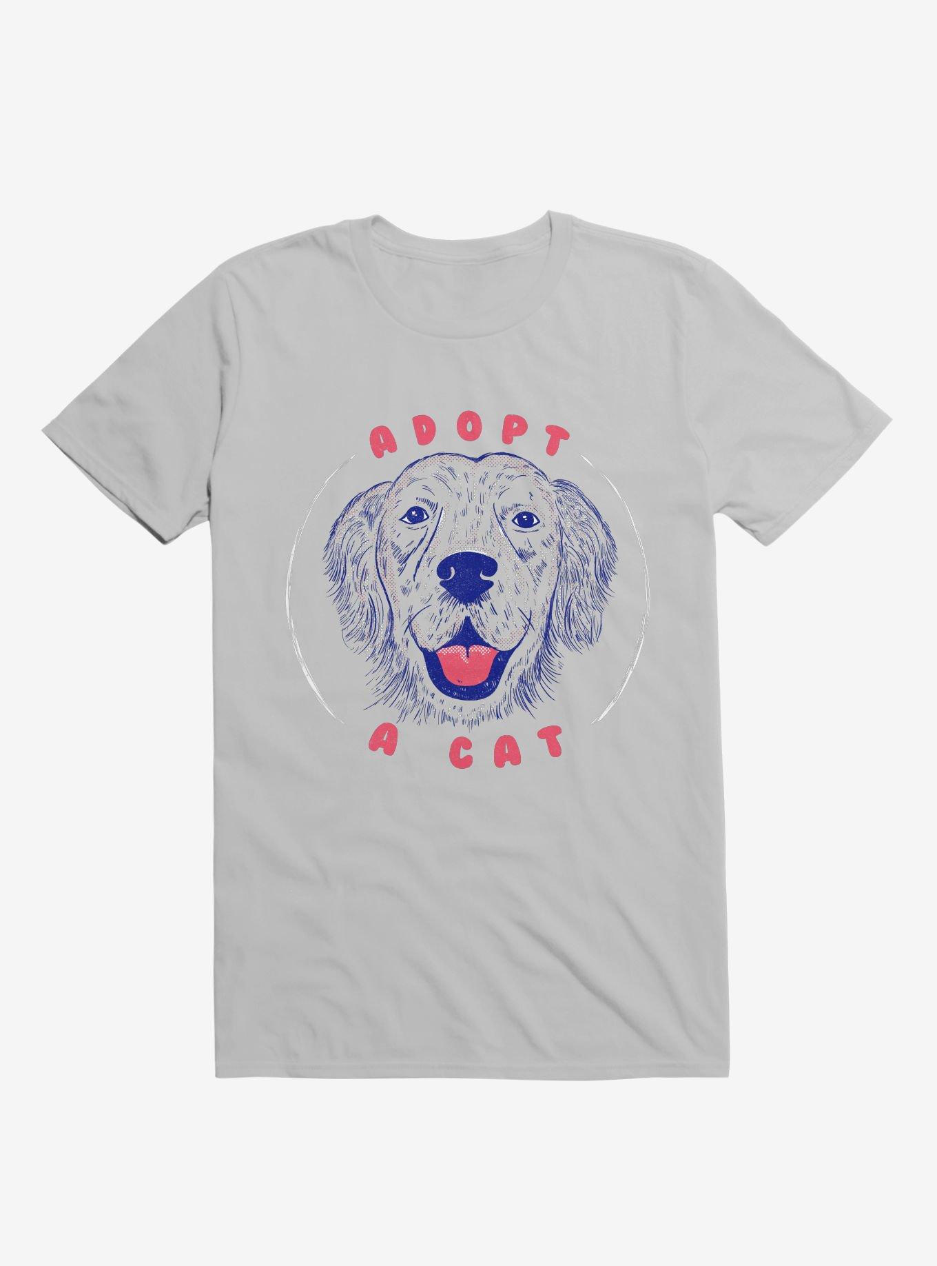 Adopt A Cat Ice Grey T-Shirt, , hi-res