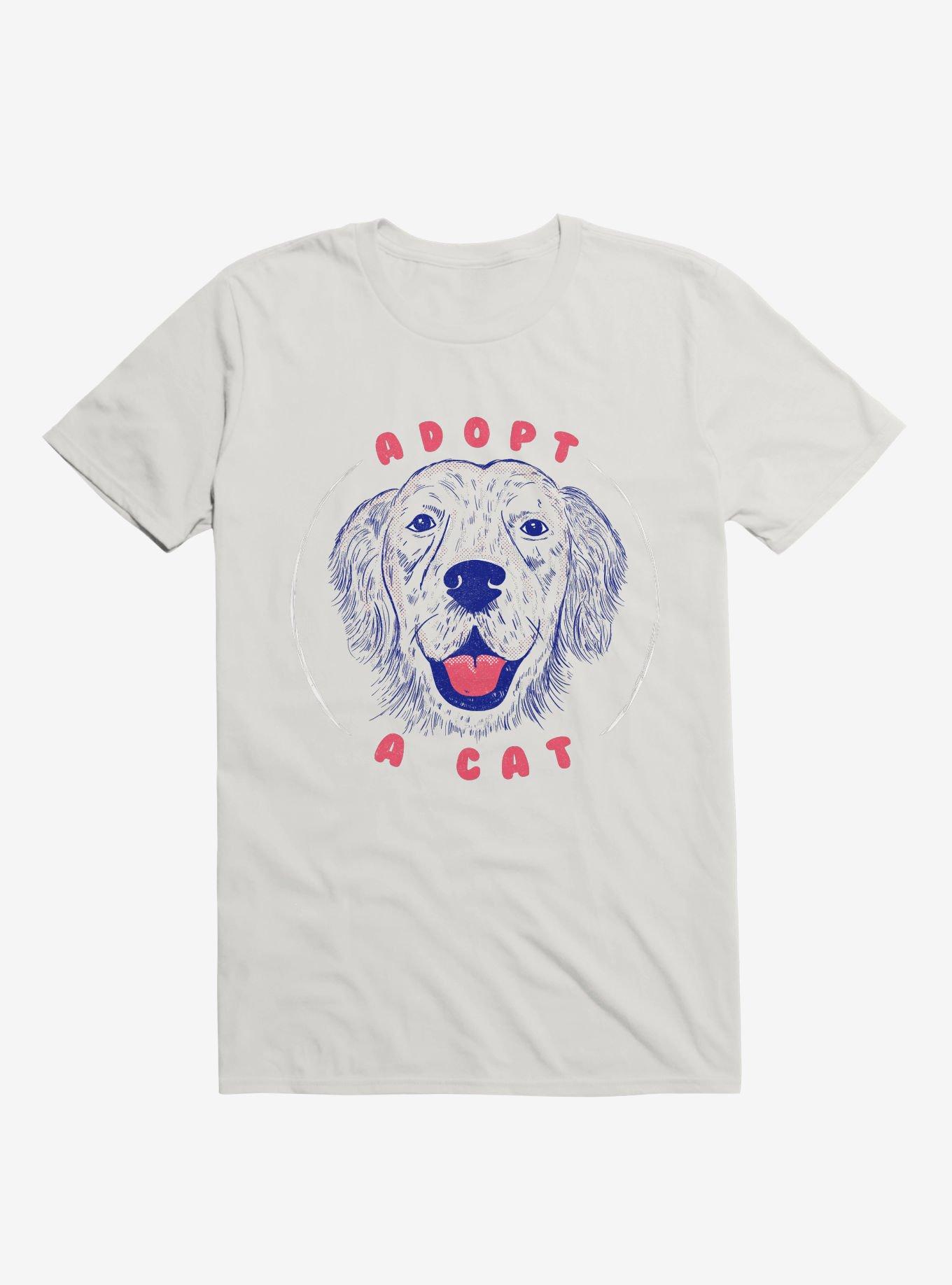 Adopt A Cat White T-Shirt, WHITE, hi-res