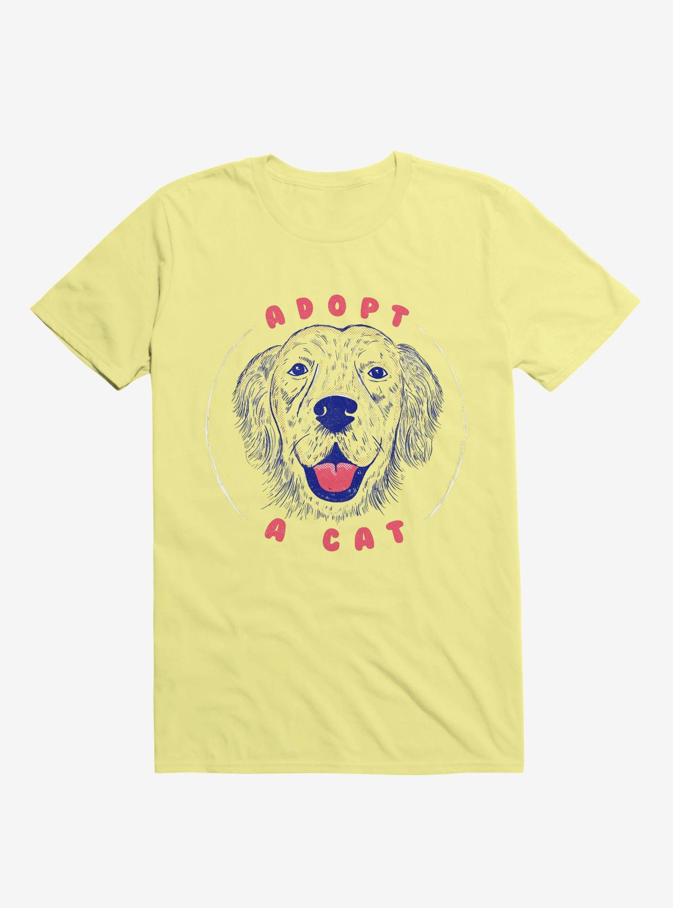 Adopt A Cat Corn Silk Yellow T-Shirt, CORN SILK, hi-res