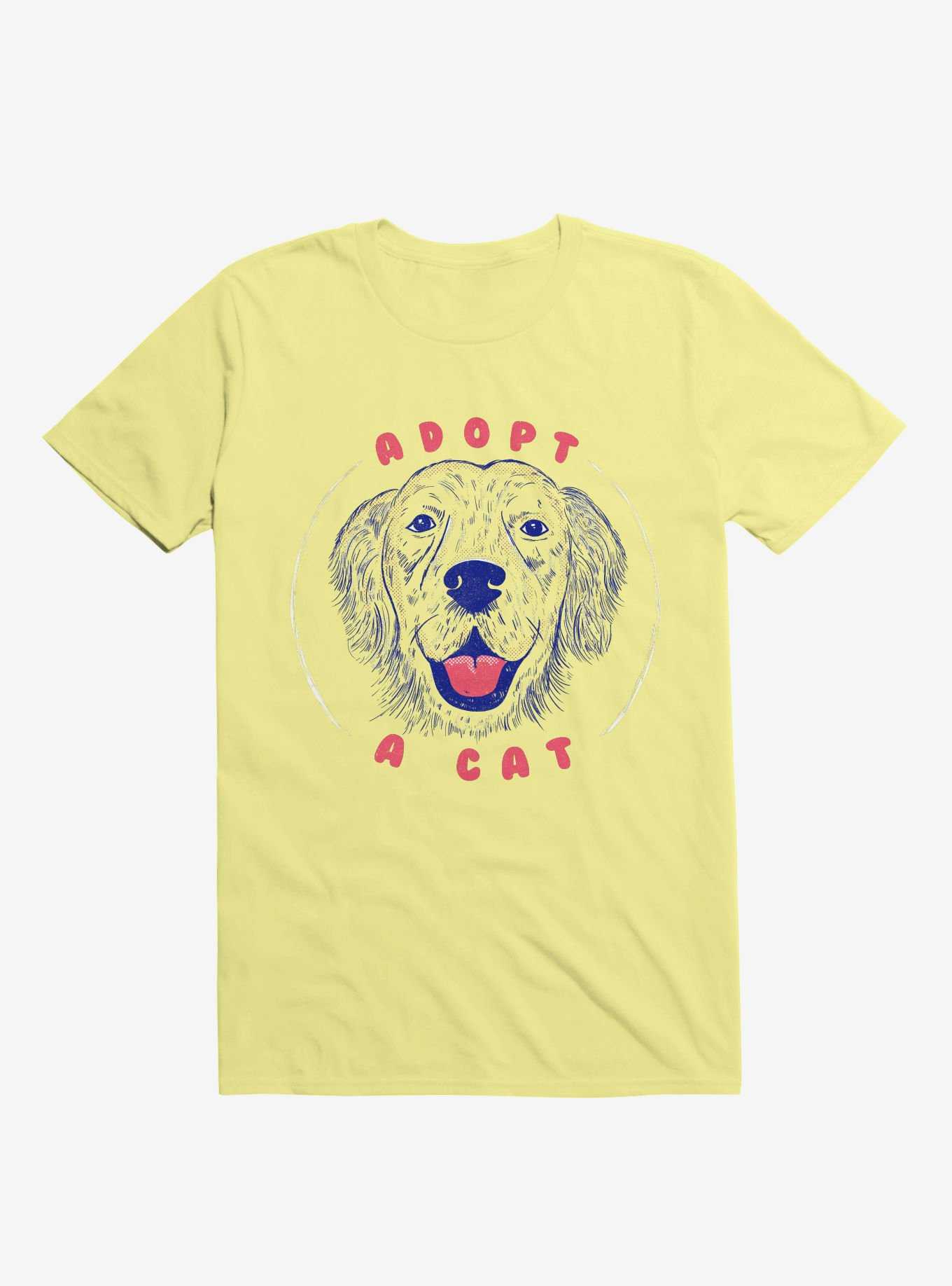 Adopt A Cat Corn Silk Yellow T-Shirt, , hi-res
