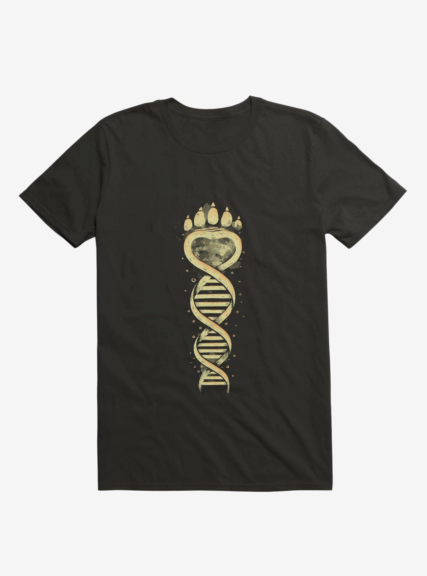 Bear DNA Black T-Shirt, BLACK, hi-res