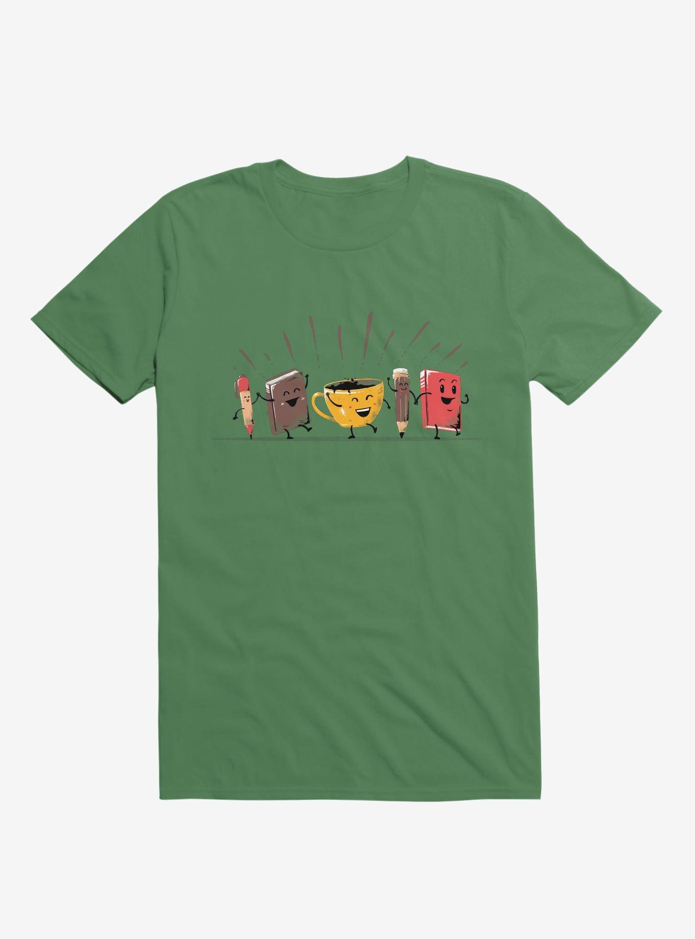 Back To School Coffee Kelly Green T-Shirt, KELLY GREEN, hi-res