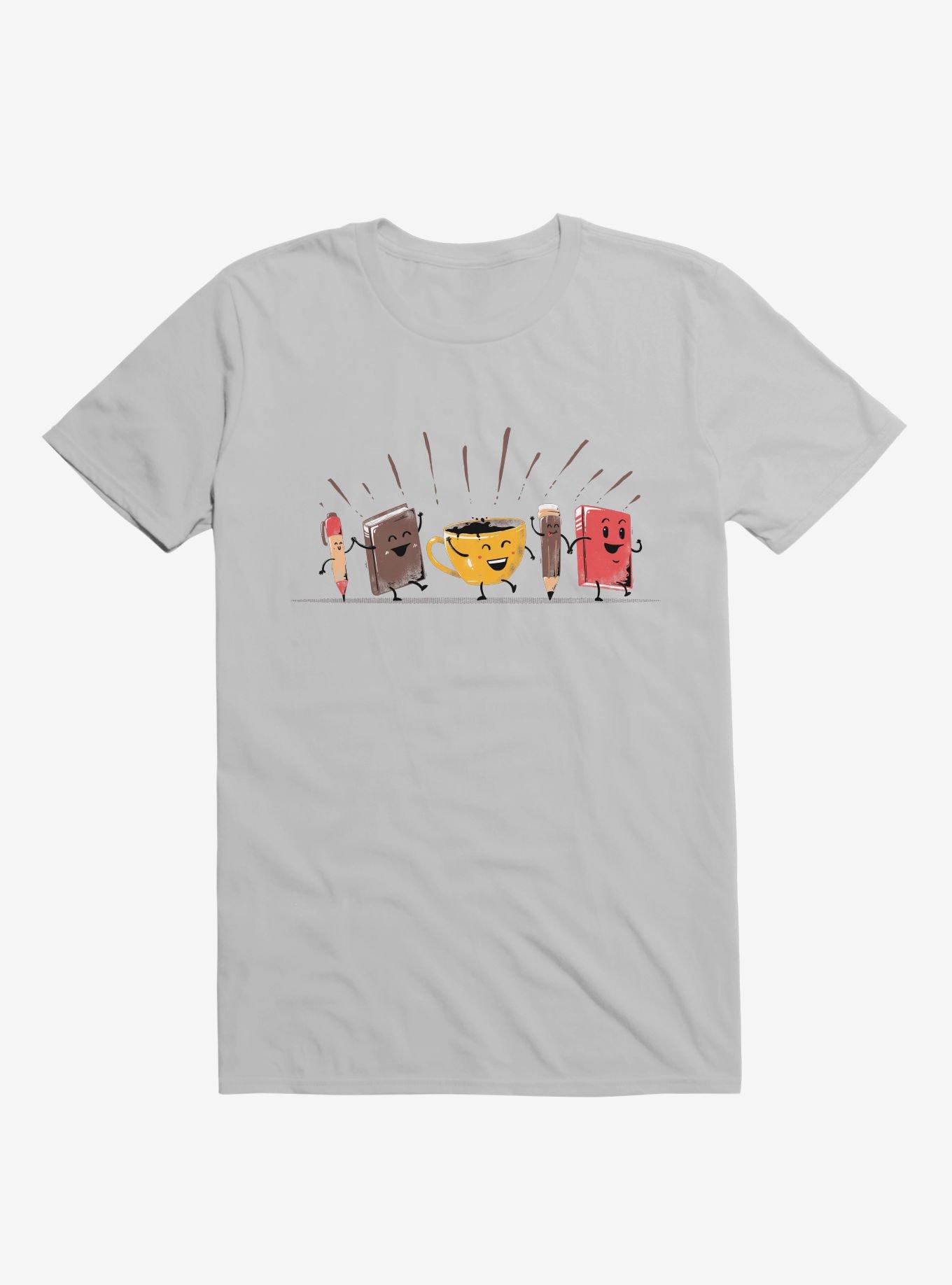 Back To School Coffee Ice Grey T-Shirt, ICE GREY, hi-res
