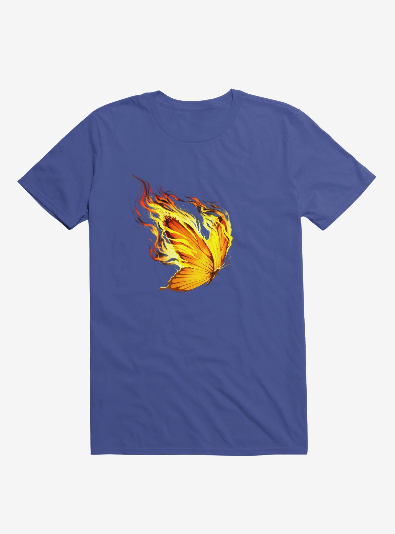 Burn Out Royal Blue T-Shirt, , hi-res