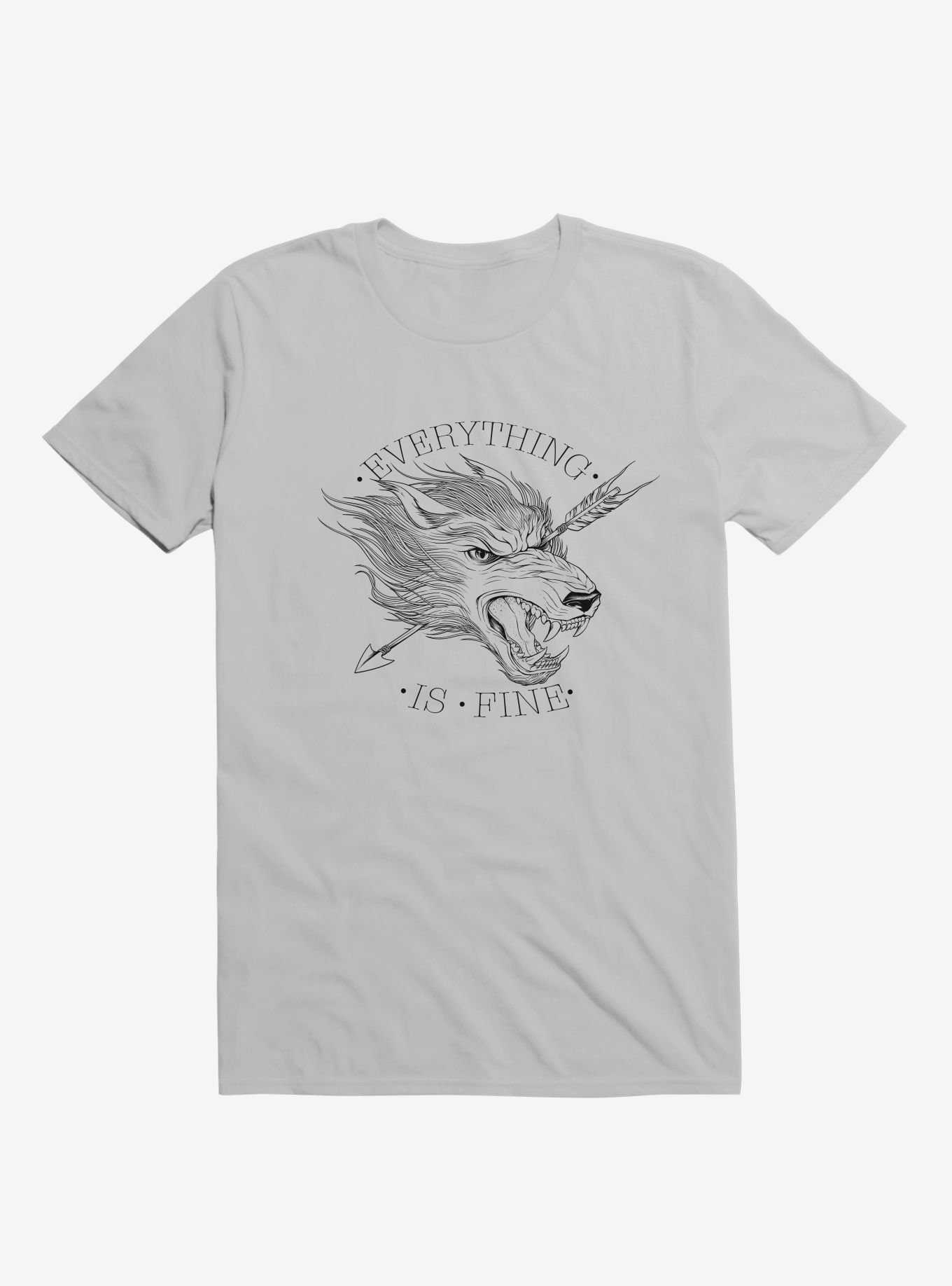 Everything Is Fine Ice Grey T-Shirt, , hi-res