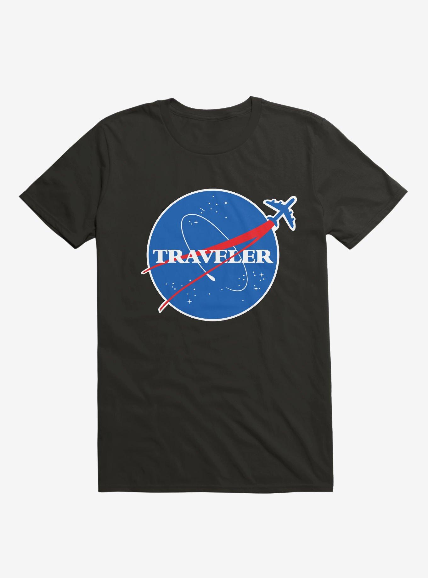 Interstellar Traveler Black T-Shirt, BLACK, hi-res