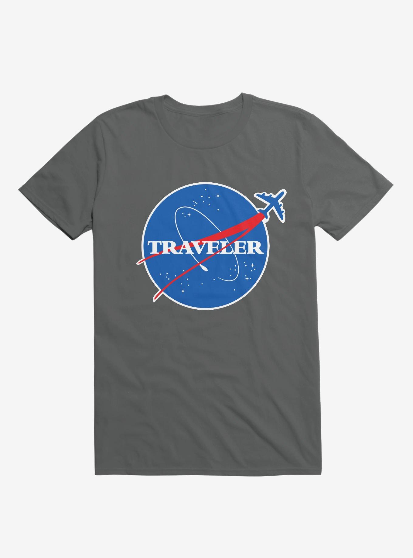 Interstellar Traveler Charcoal Grey T-Shirt, CHARCOAL, hi-res
