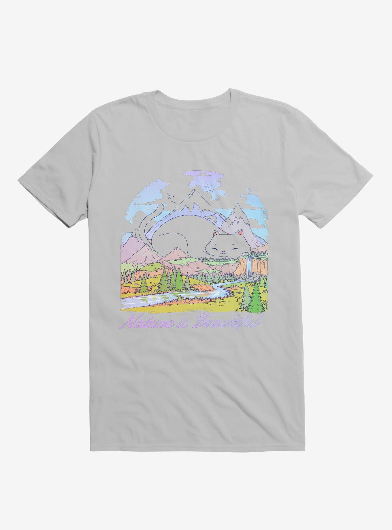 Nature Is Beautiful T-Shirt, ICE GREY, hi-res