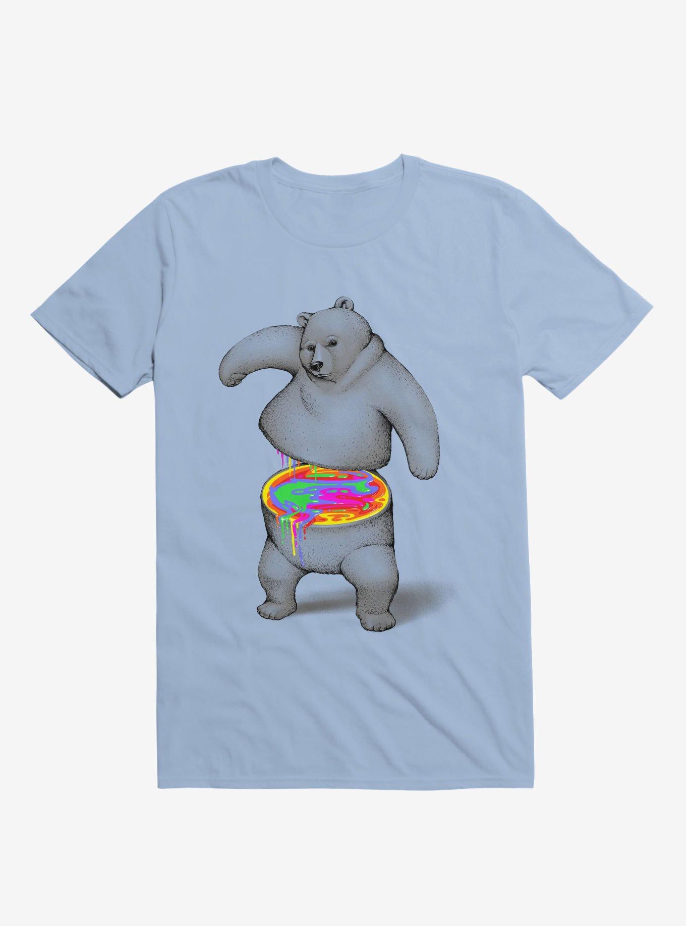 Rainbow Bear T-Shirt, LIGHT BLUE, hi-res