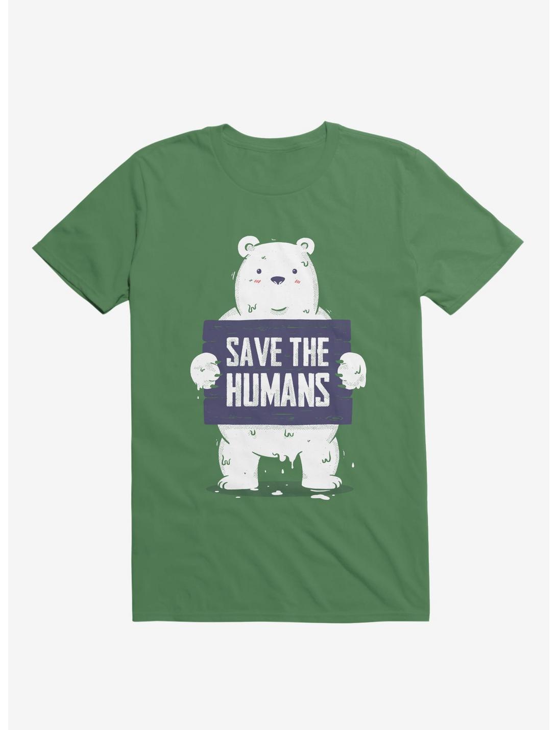 Save The Humans T-Shirt, KELLY GREEN, hi-res