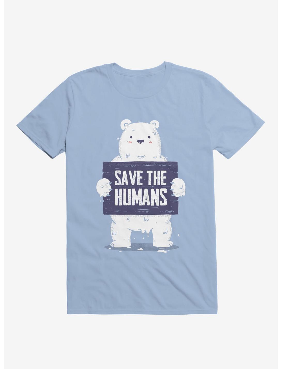 Save The Humans T-Shirt, LIGHT BLUE, hi-res
