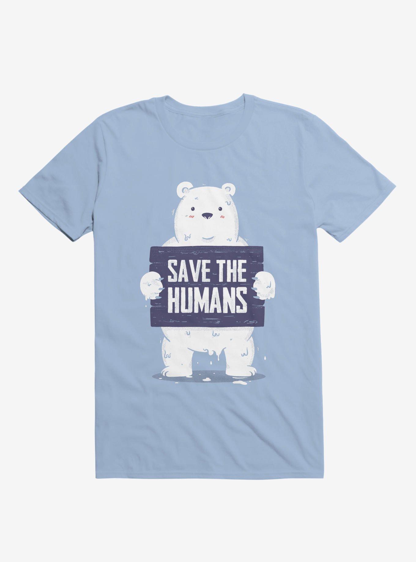 Save The Humans T-Shirt, LIGHT BLUE, hi-res