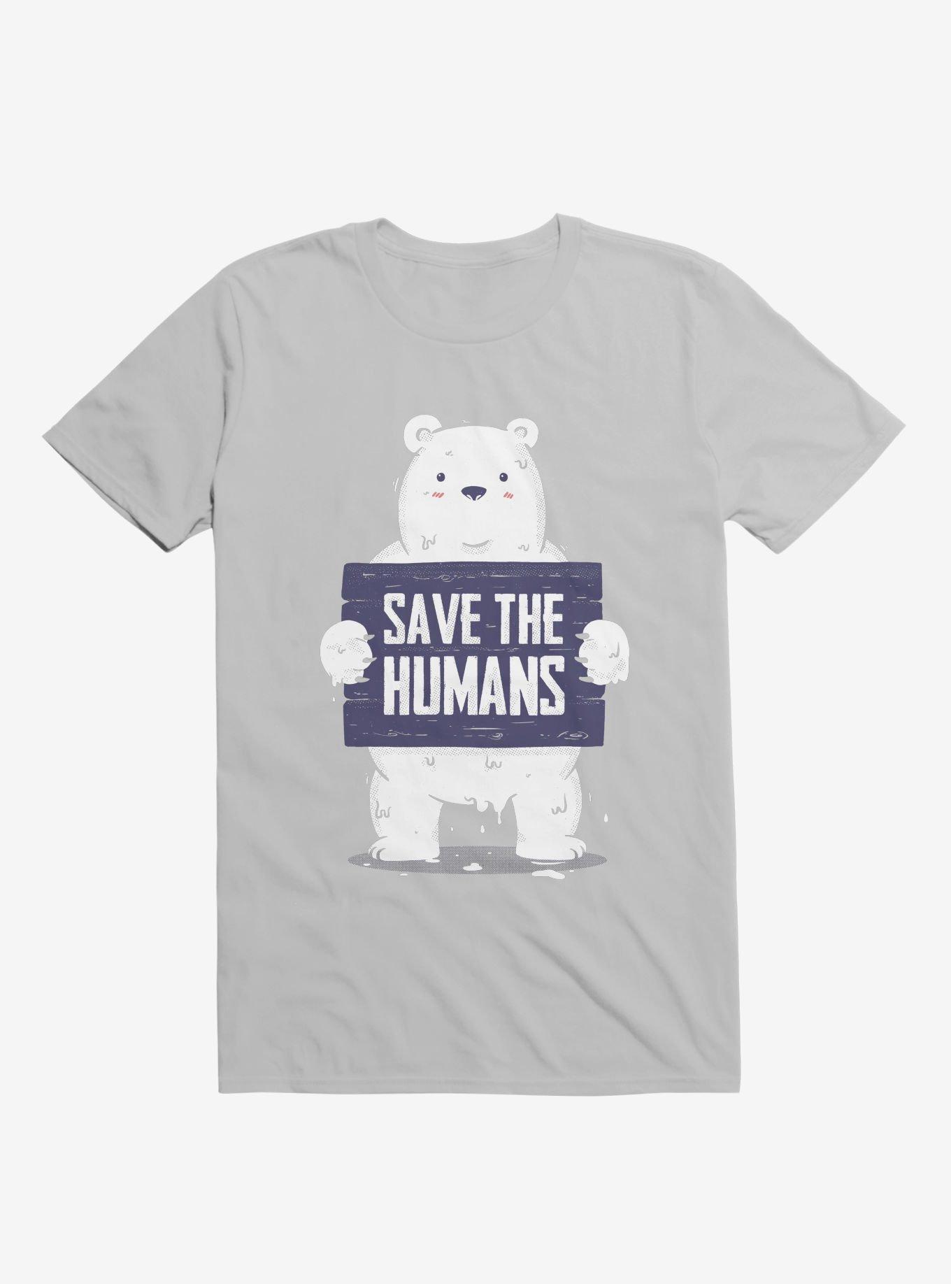 Save The Humans T-Shirt, ICE GREY, hi-res