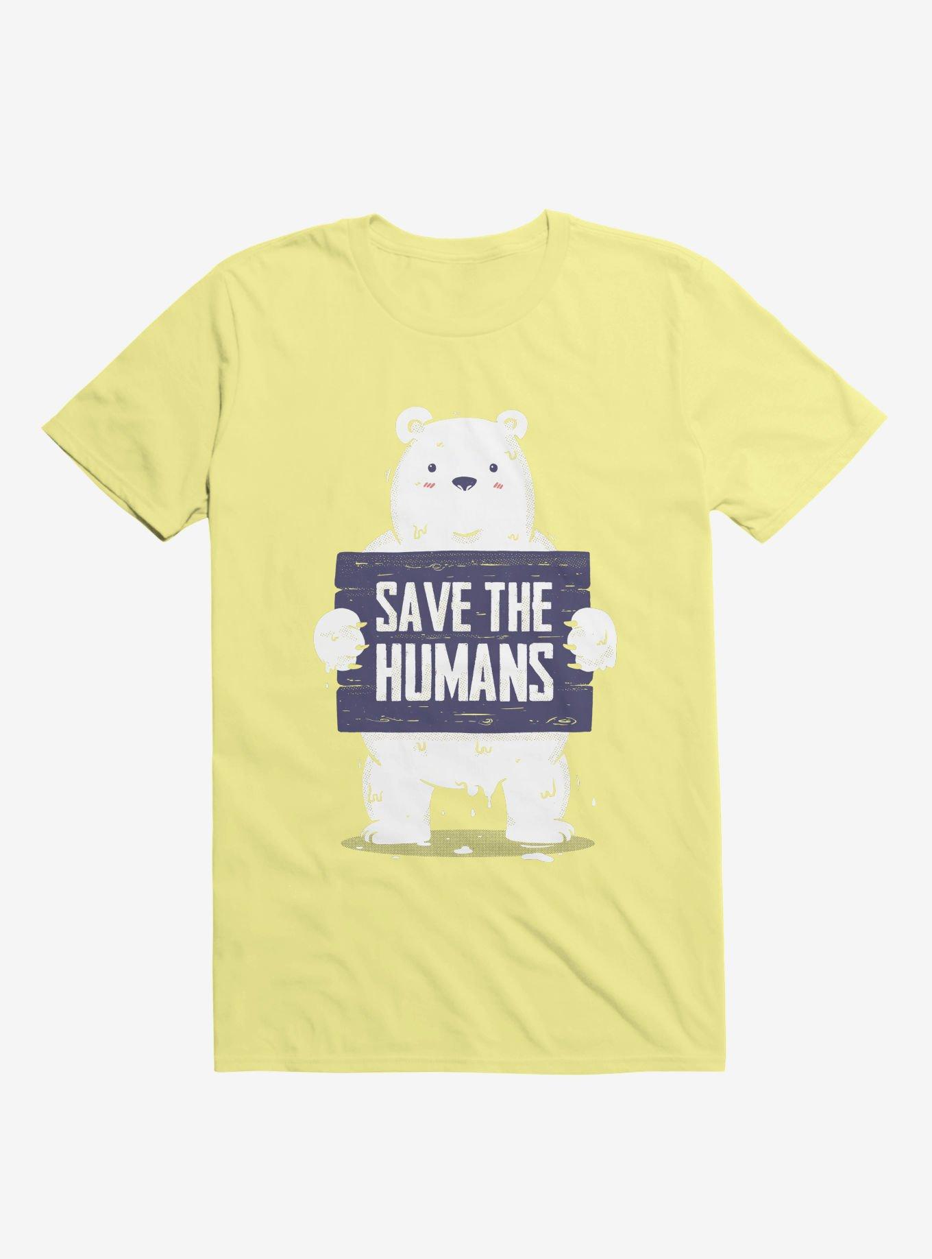 Save The Humans T-Shirt, CORN SILK, hi-res