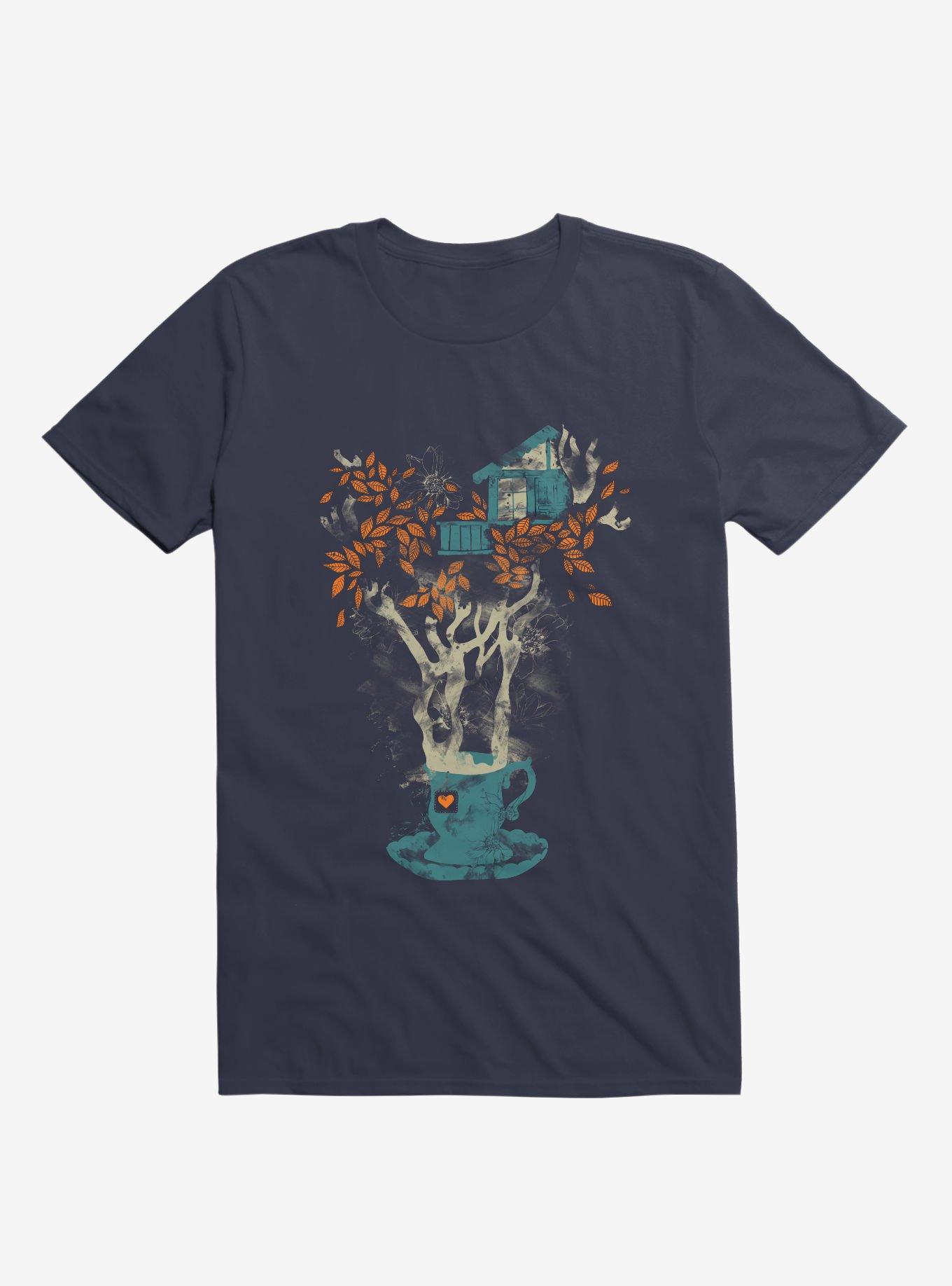 Tea House T-Shirt, NAVY, hi-res