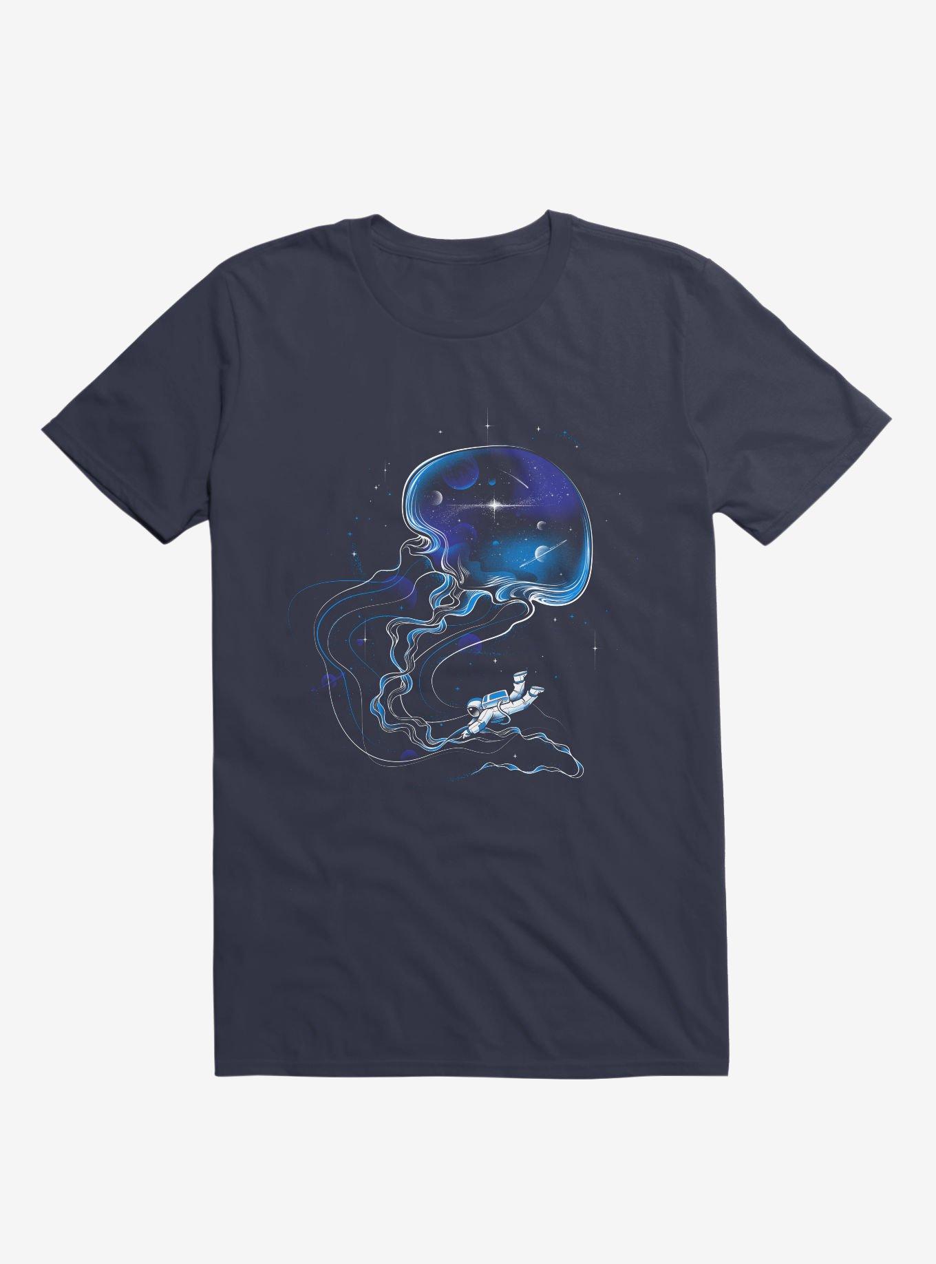 Universe Is A Big Jellyfish T-Shirt, NAVY, hi-res