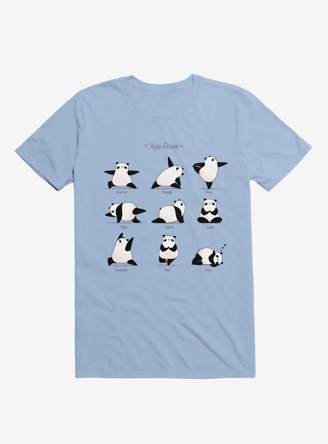 Yoga Panda II T-Shirt - BLUE