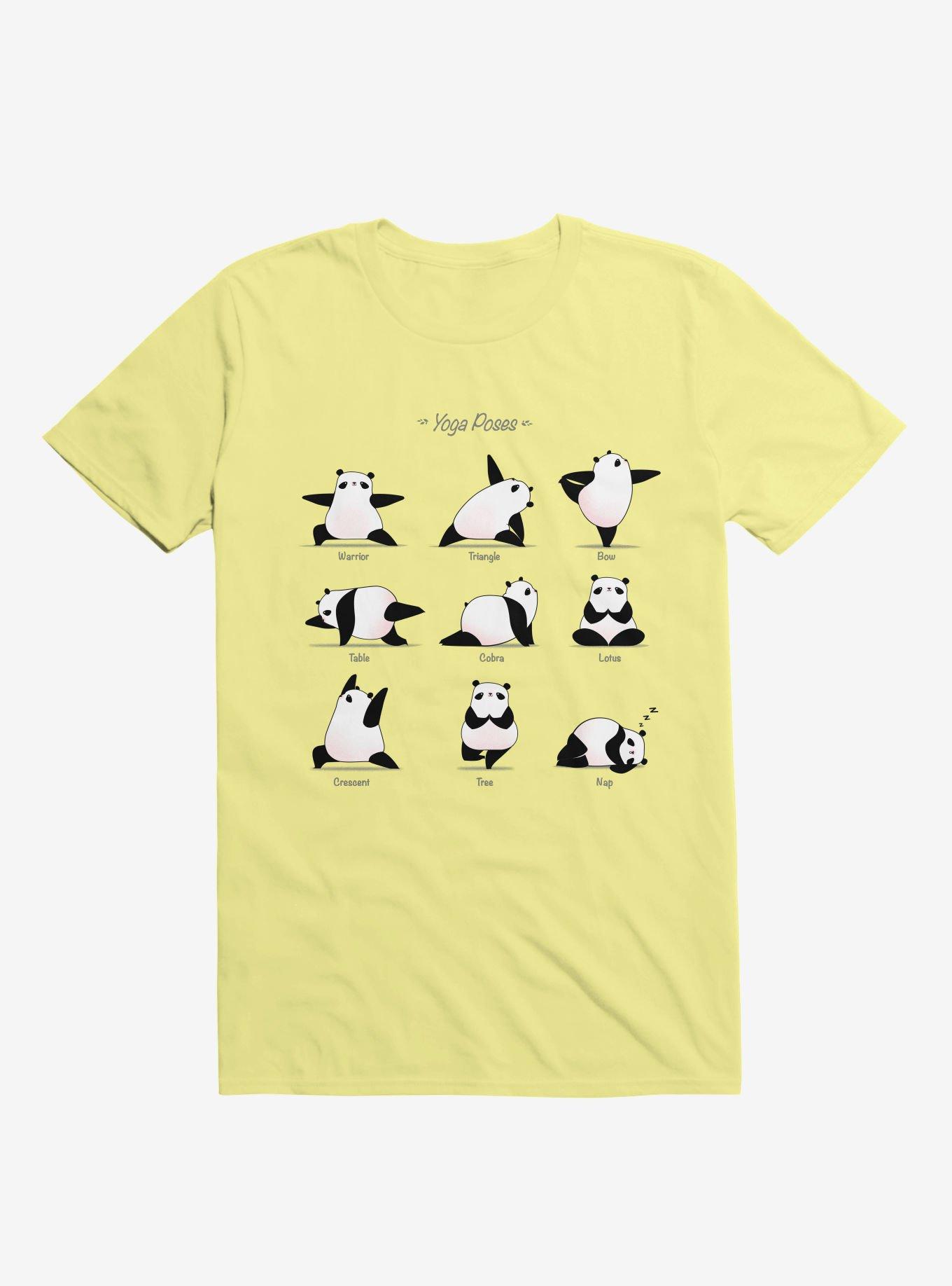 Yoga Panda II T-Shirt, CORN SILK, hi-res