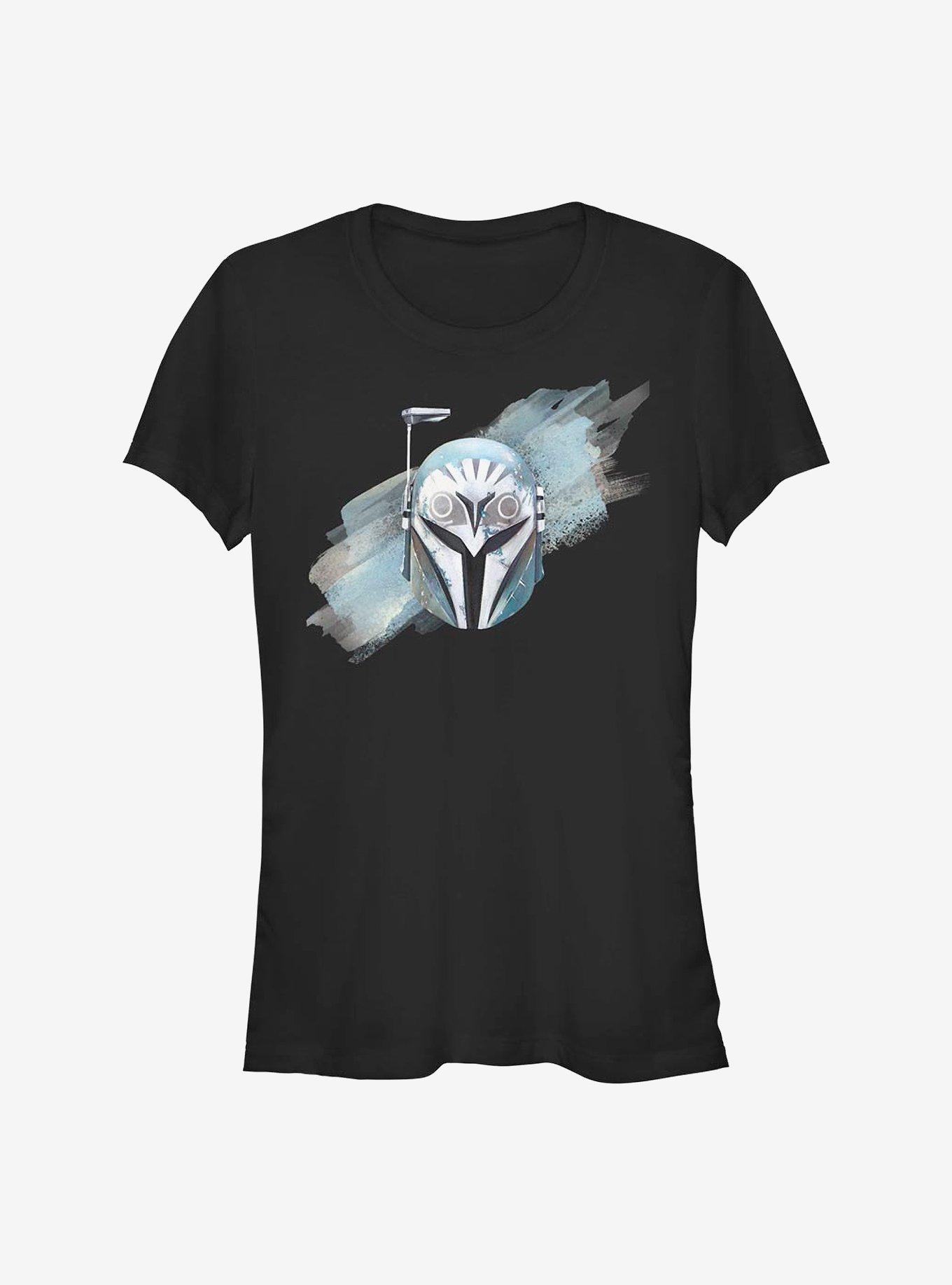 Star Wars The Mandalorian Bo-Katan Helmet Girls T-Shirt, BLACK, hi-res