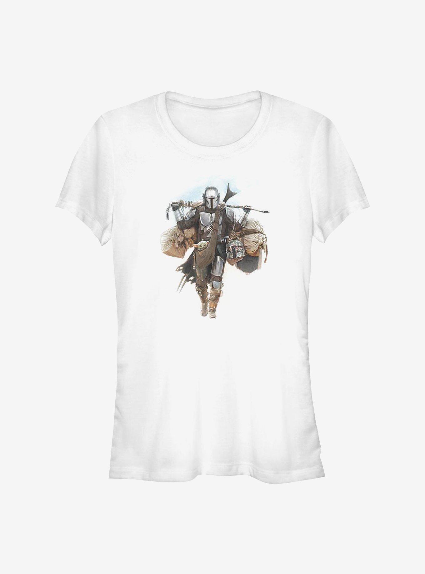 Star Wars The Mandalorian Walking Mando Girls T-Shirt, , hi-res