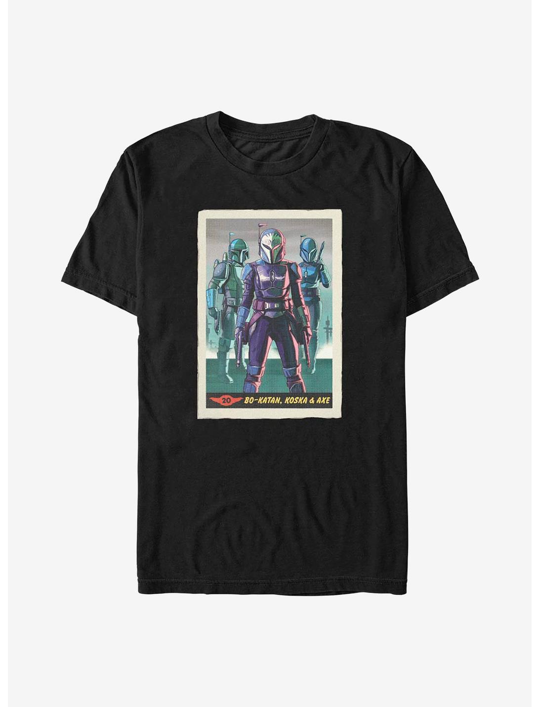 Star Wars The Mandalorian Bo-Katan Koska Axe Card T-Shirt, BLACK, hi-res