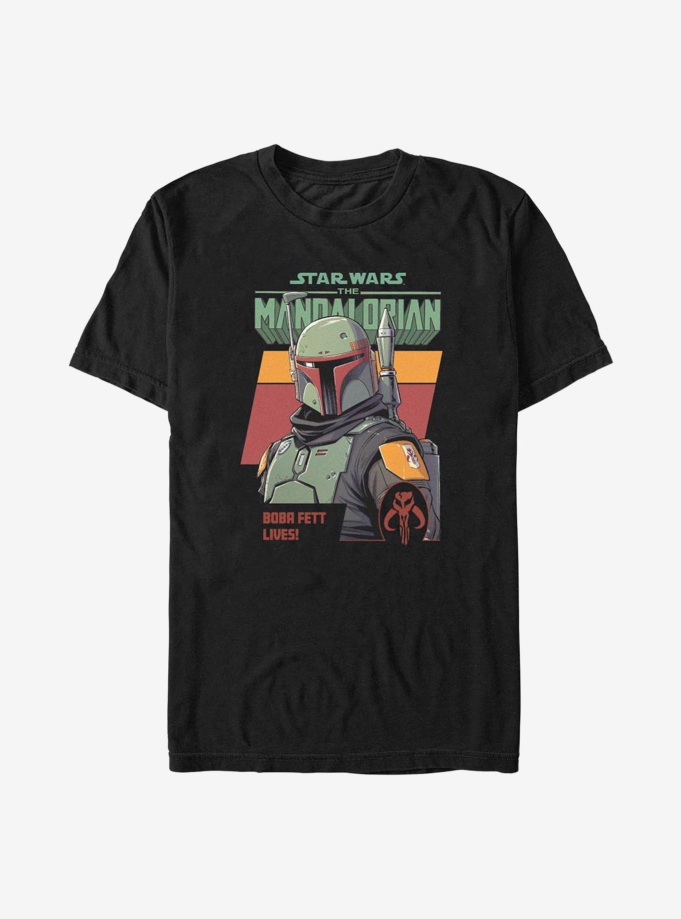 Star Wars The Mandalorian Boba Fett Lives T-Shirt