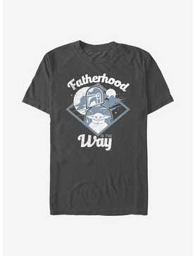 Star Wars The Mandalorian Fatherhood Is The Way T-Shirt, CHARCOAL, hi-res