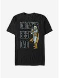 Star Wars The Mandalorian Galaxy's Best Dad T-Shirt, BLACK, hi-res