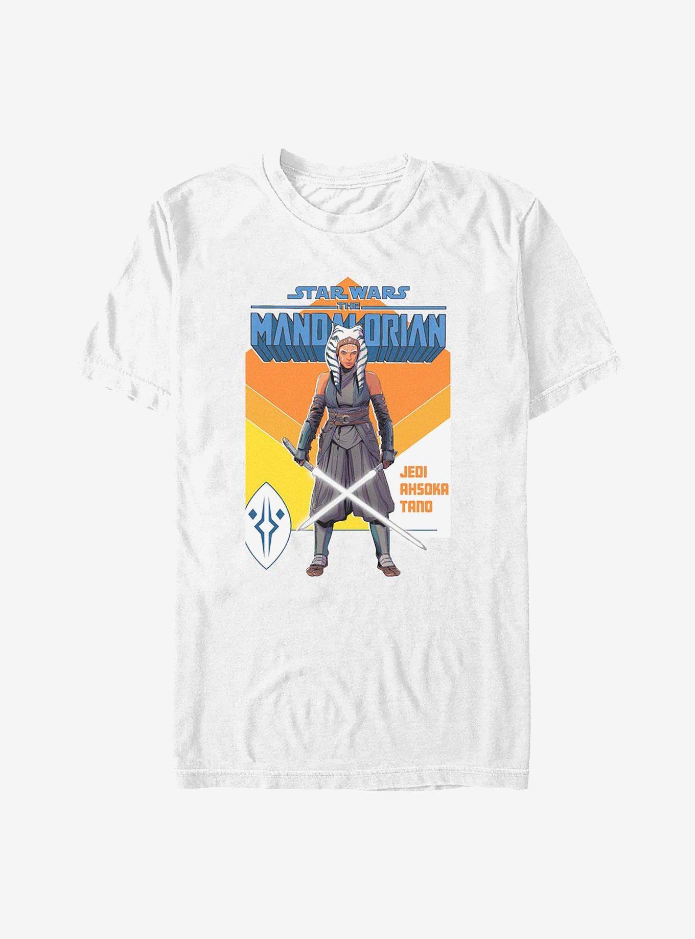 Star Wars The Mandalorian Jedi Tano T-Shirt, WHITE, hi-res