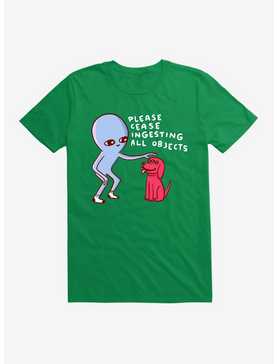 Strange Planet Please Cease Ingesting All Objects T-Shirt, , hi-res