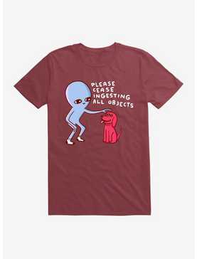 Strange Planet Please Cease Ingesting All Objects T-Shirt, , hi-res