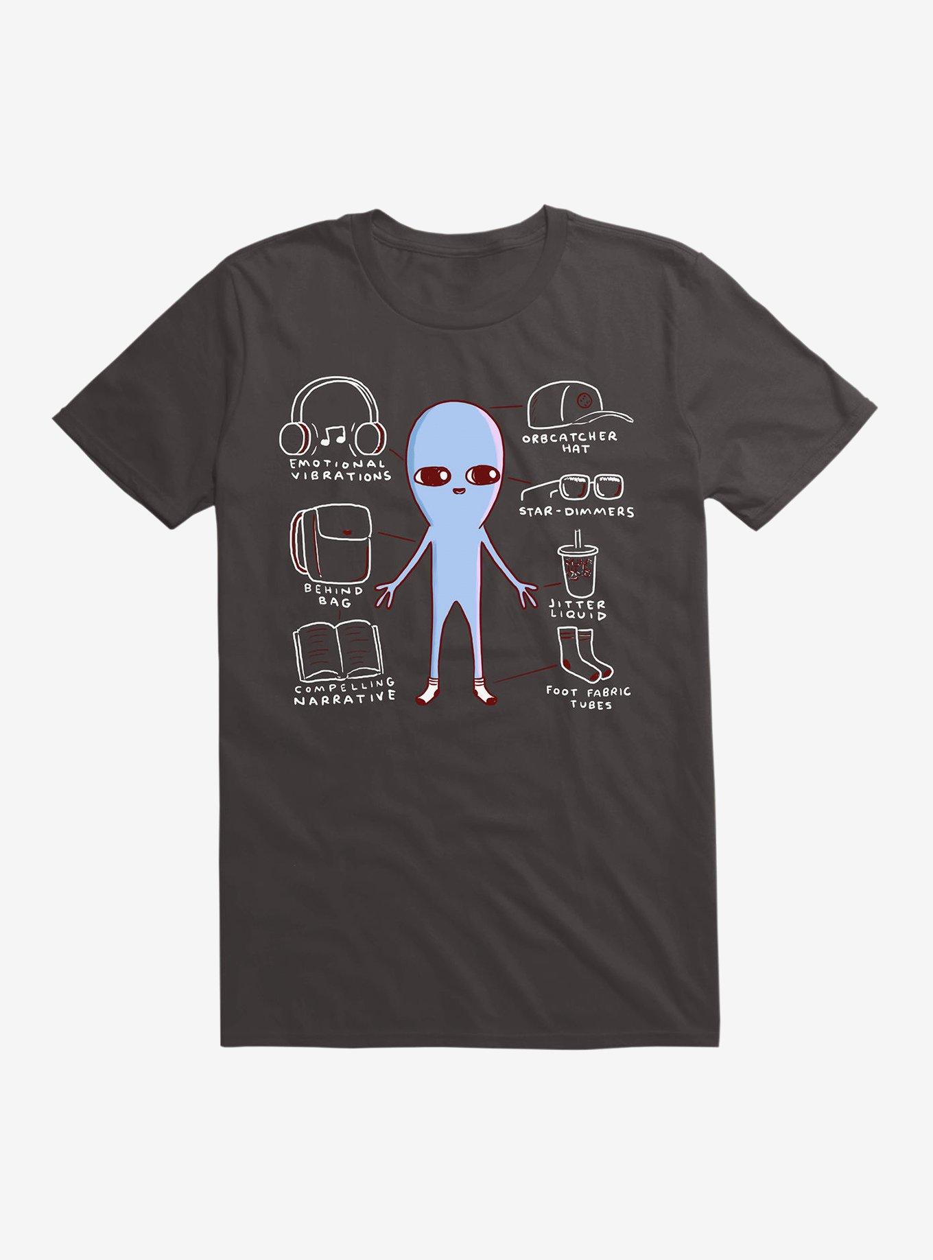 Strange Planet Essential Being Accessories T-Shirt, BLACK, hi-res