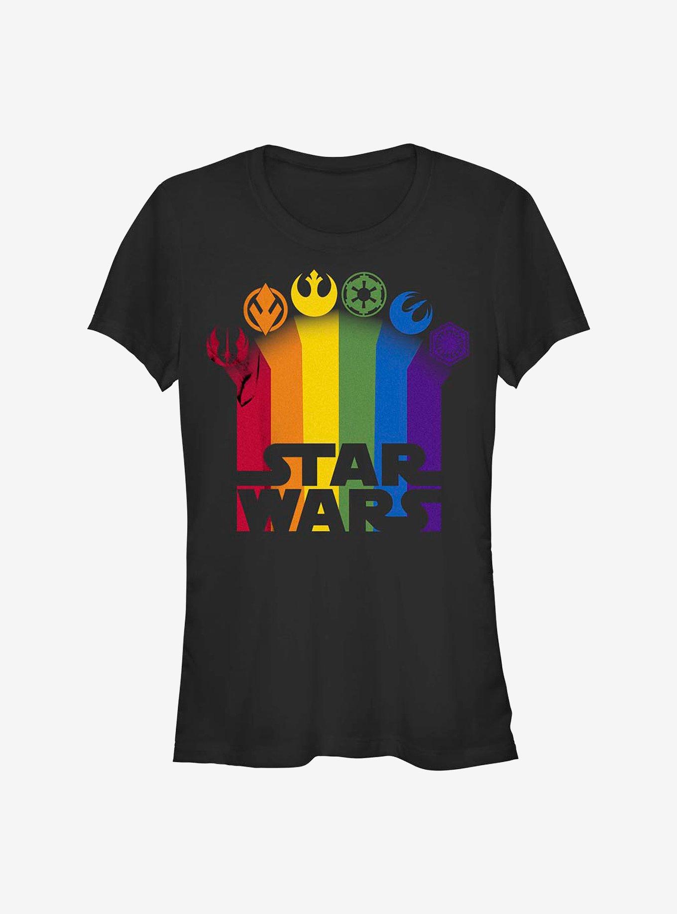 Star Wars Icon Trails Logo T-Shirt, BLACK, hi-res